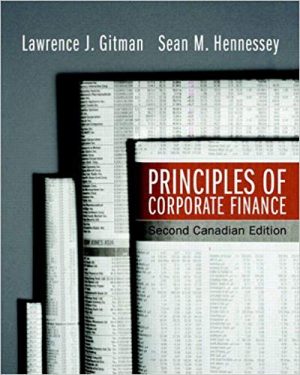 principles of corporate finance canadian 2nd edition gitman solutions manual