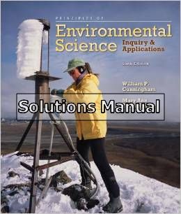 principles of environmental science companion site 6th edition cunningham solutions manual