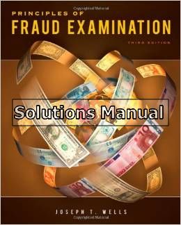 principles of fraud examination 3rd edition wells solutions manual