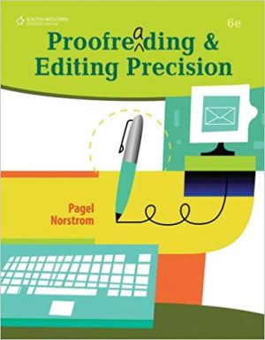 proofreading and editing precision 6th edition pagel solutions manual