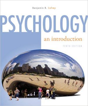 psychology an introduction 10th edition lahey test bank