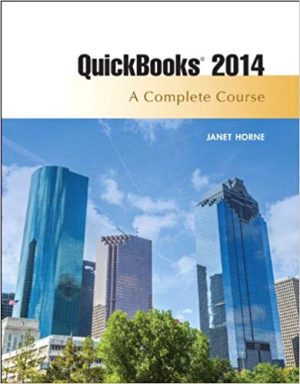 quickbooks 2014 a complete course 15th edition horne test bank
