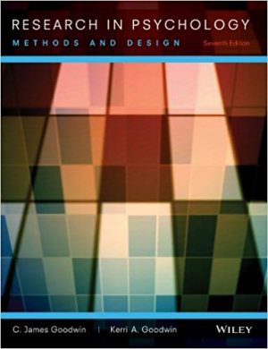 research in psychology methods and design 7th edition goodwin test bank