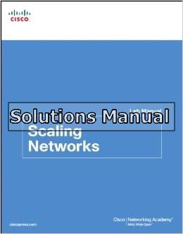 scaling networks lab manual 1st edition cisco solutions manual
