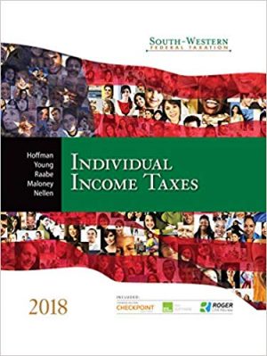 south western federal taxation 2018 individual income taxes 41st edition hoffman test bank