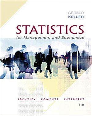 statistics for management and economics 11th edition keller test bank