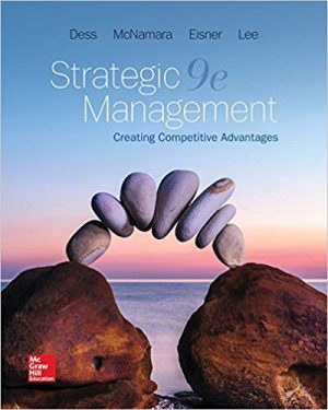 strategic management creating competitive advantages 9th edition dess solutions manual