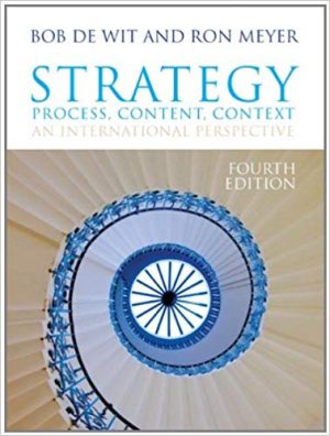 strategy 4th edition bob de wit test bank