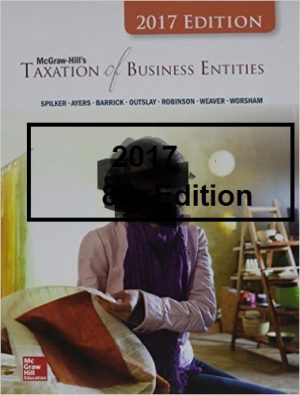 taxation of business entities 8th edition spilker solutions manual