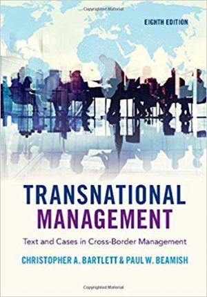 transnational management text and cases in cross border management 8th edition bartlett test bank