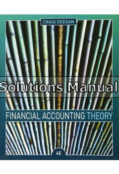 financial accounting theory 4th edition deegan solutions manual