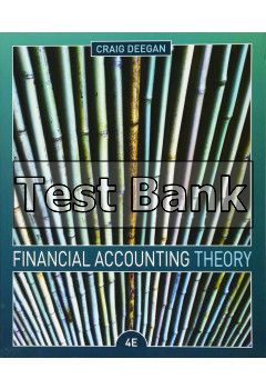 financial accounting theory 4th edition deegan test bank