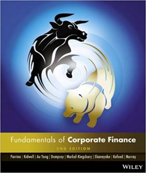 fundamentals of corporate finance australasian 2nd edition parrino solutions manual