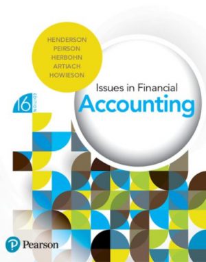 issues in financial accounting 16th edition henderson test bank