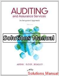 auditing and assurance services 14th edition arens solutions manual