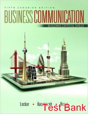 business communications building critical skills canadian 5th edition locker test bank