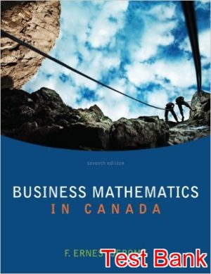 business mathematics in canada 7th edition jerome test bank