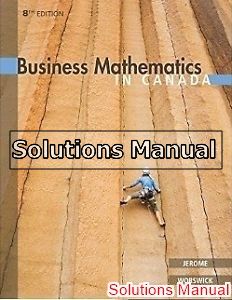 business mathematics in canada 8th edition jerome solutions manual