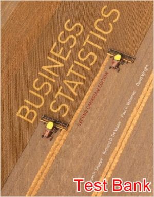 business statistics canadian 2nd edition sharpe test bank