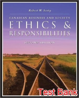 canadian business and society 2nd edition sexty test bank