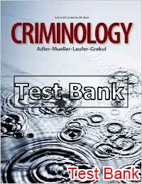 criminology 2nd edition adler test bank