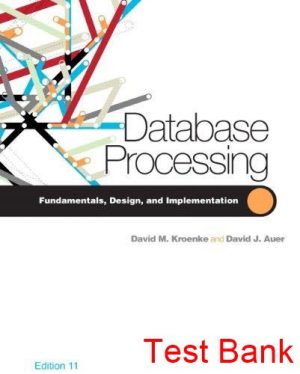 database processing 11th edition kroenke test bank