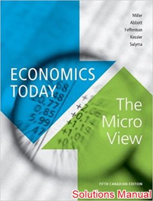economics today the micro view canadian 5th edition miller solutions manual