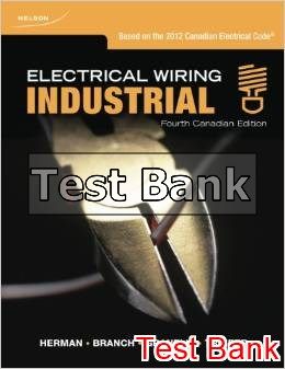 electrical wiring industrial canadian 4th edition herman test bank