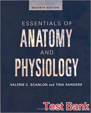 essentials of anatomy and physiology 7th edition scanlon test bank