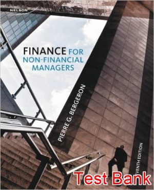 finance for non financial managers 7th edition bergeron test bank
