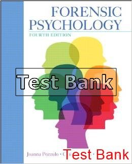 forensic psychology 4th edition pozzulo test bank