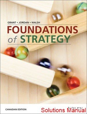 foundations of strategy canadian 1st edition grant solutions manual