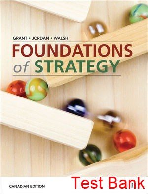 foundations of strategy canadian 1st edition grant test bank
