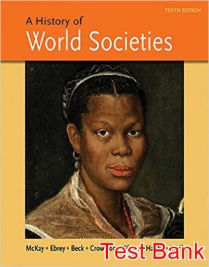 history of world societies combined volume 10th edition mckay test bank