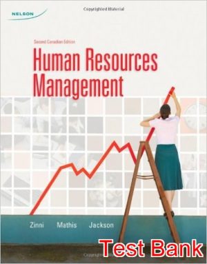 human resource management canadian 2nd edition zinni test bank