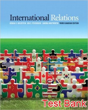 international relations canadian 3rd edition goldstein test bank
