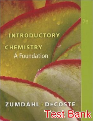 introductory chemistry a foundation 7th edition zumdahl test bank