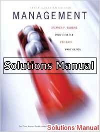 management 10th edition robbins solutions manual