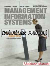 management information systems managing the digital firm canadian 5th edition laudon solutions manual