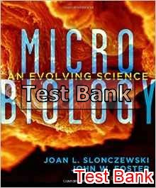 microbiology an evolving science 3rd edition slonczewski test bank