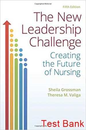 new leadership challenge creating the future of nursing 5th edition grossman test bank