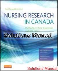 nursing research in canada 3rd edition wood solutions manual