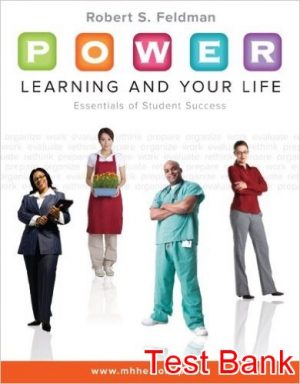 p.o.w.e.r. learning and your life essentials of student success 1st edition feldman test bank