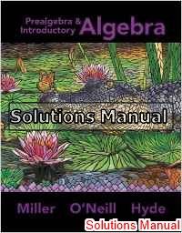 prealgebra and introductory algebra 1st edition miller solutions manual