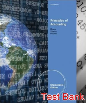 principles of accounting revised 24th edition reeve test bank