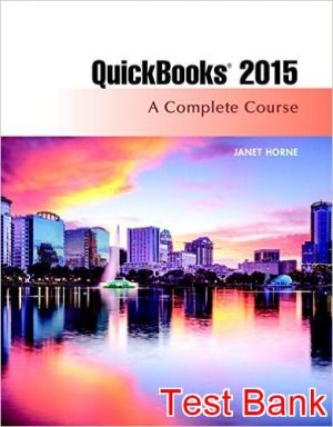 quickbooks 2015 a complete course 16th edition horne test bank
