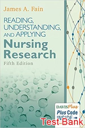 reading understanding and applying nursing research 5th edition fain test bank