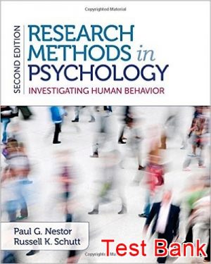 research methods in psychology investigating human behavior 2nd edition nestor test bank