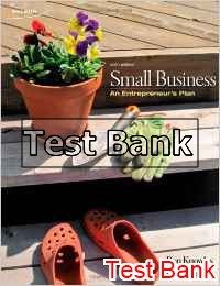 small business an entrepreneurs plan 6th edition knowles test bank