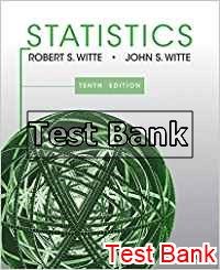 statistics 10th edition witte test bank
